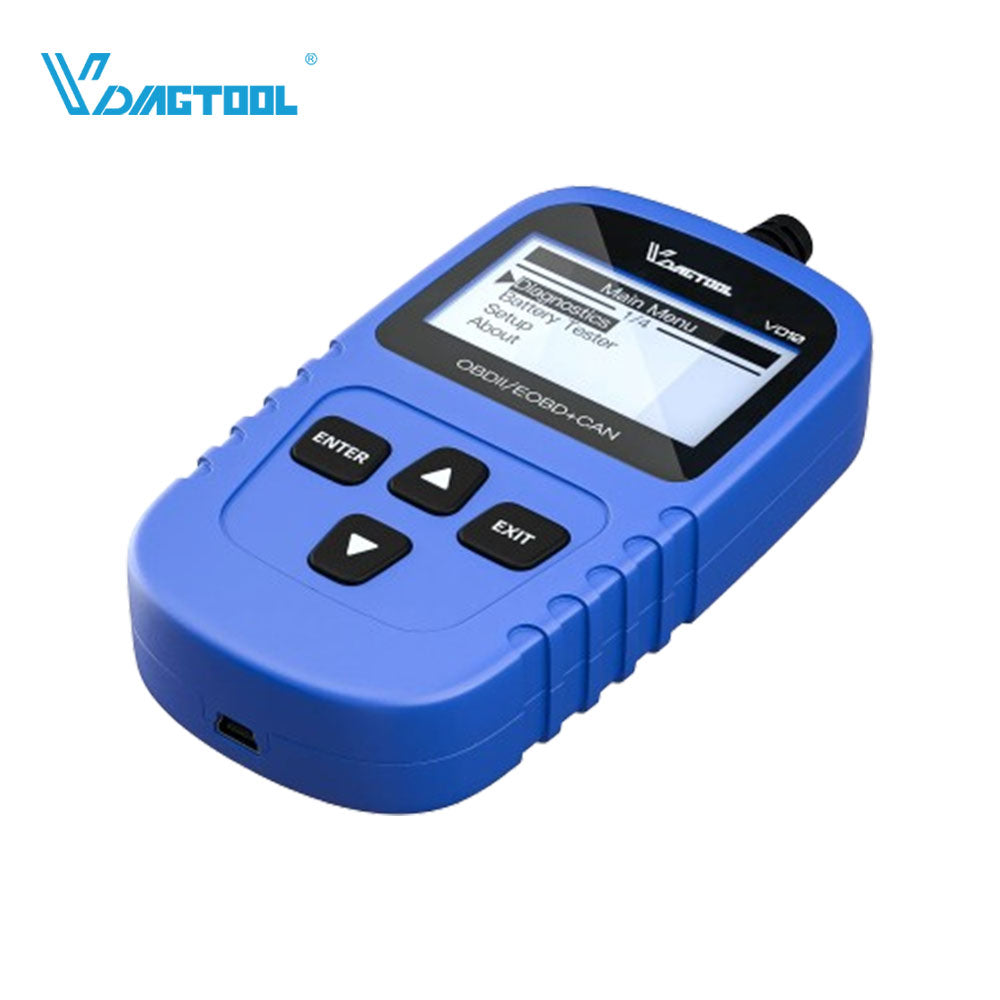 VDIAGTOOL VD10 OBD2 Scanner for Check Engine Light, Live Data, I/M Readiness, Plug & Play Code Reader