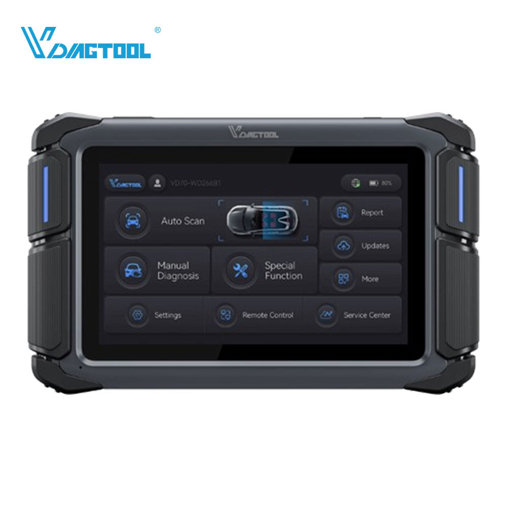 VDIAGTOOL VD70 Bidirectional Scan Tool - All System Diagnostics, ECU Coding, 39+ Reset Functions, CAN FD & DoIP
