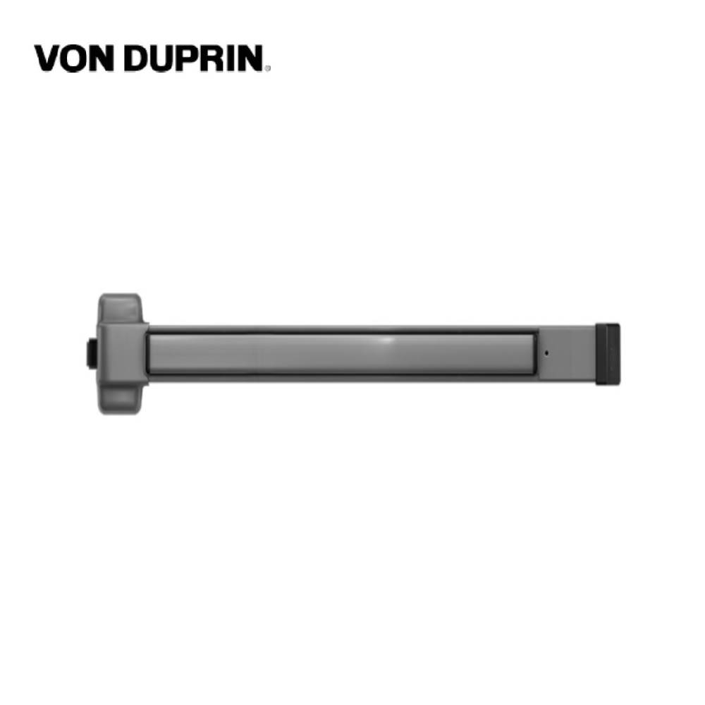 Von Duprin - 22EO-3-689 - Rim Exit Device - 36 - Wide Stile Pushpad - Exit Only - Less Trim - Aluminum Painted Finish (Grade 1)