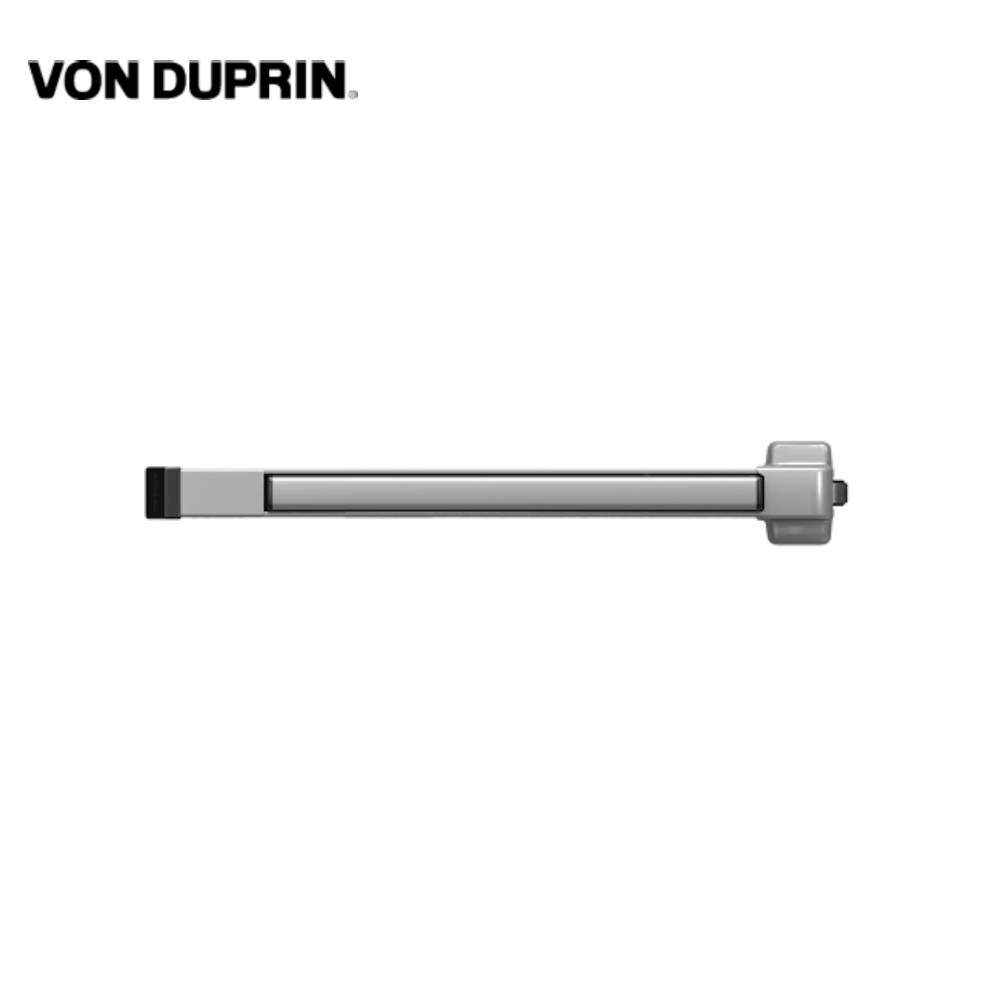 Von Duprin - 22EO-F-SP28 - Fire Rated Rim Exit Device - Wide Stile Pushpad - 36 - Exit Only - Less Trim - Aluminum Painted Finish - Grade 1