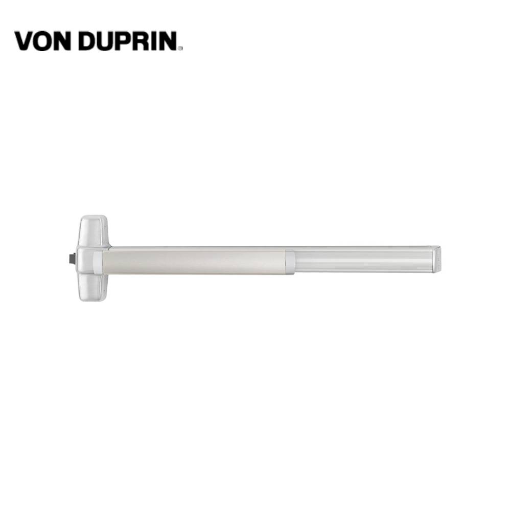 Von Duprin - 99EO-F-3-26D - Rim Exit Bar - 36 Device - Wide Stile Pushpad - Exit Only - Less Trim - Less Dogging - Satin Chrome Finish