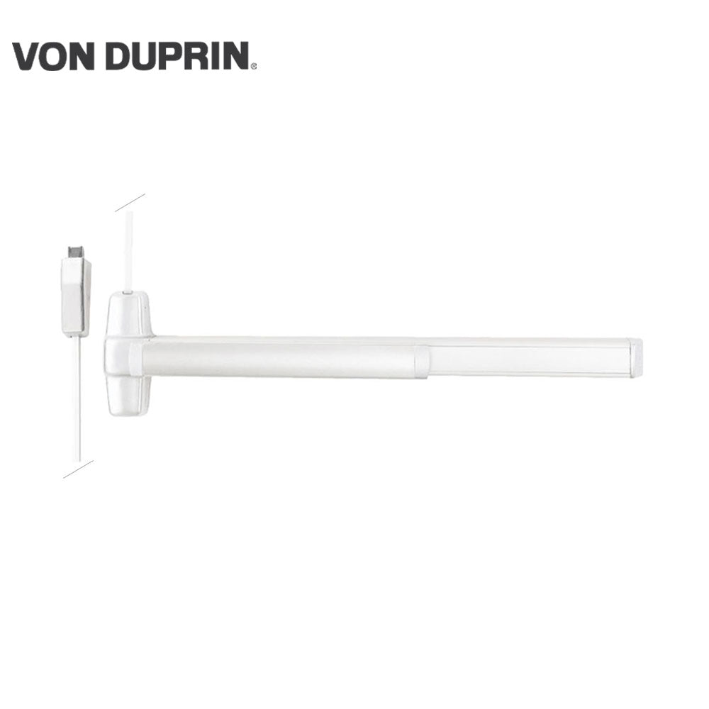 Von Duprin - QEL9827 - Smooth Surface Vertical Rod Exit Bar with Wide Stile Pushpad - Classroom Function - 48 Inch - 06 Lever - Less Bottom Rod - Motorized Latch Retraction - Less Dogging - Grade 1