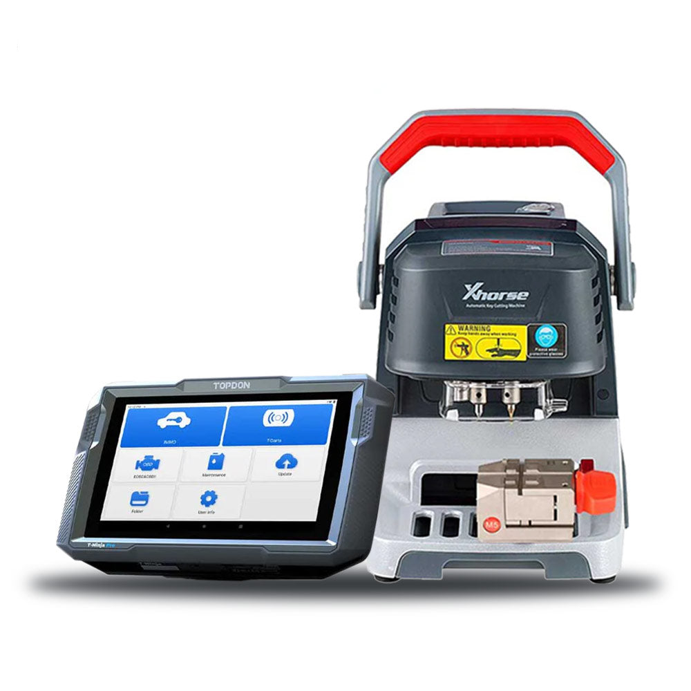 Xhorse Condor Dolphin XP005 Key Cutting Machine and TOPDON T-Ninja Pro - 8" Automotive Key Programmer