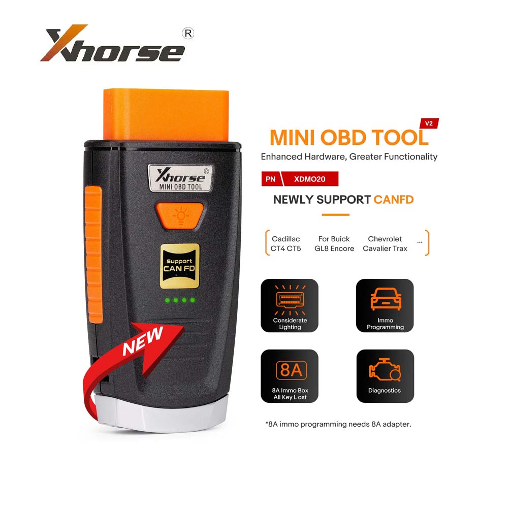 Xhorse MINI OBD TOOL V2 IMMO Programming Function and CANFD Protocol