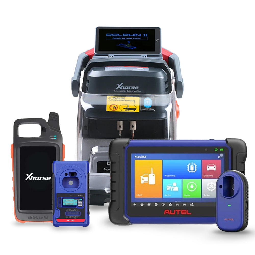 Xhorse XP005L Key Cutting Machine and Autel MaxiIM IM508S Key Programmer Bundle with VVDI Key Tool MAX PRO and XP400 PRO
