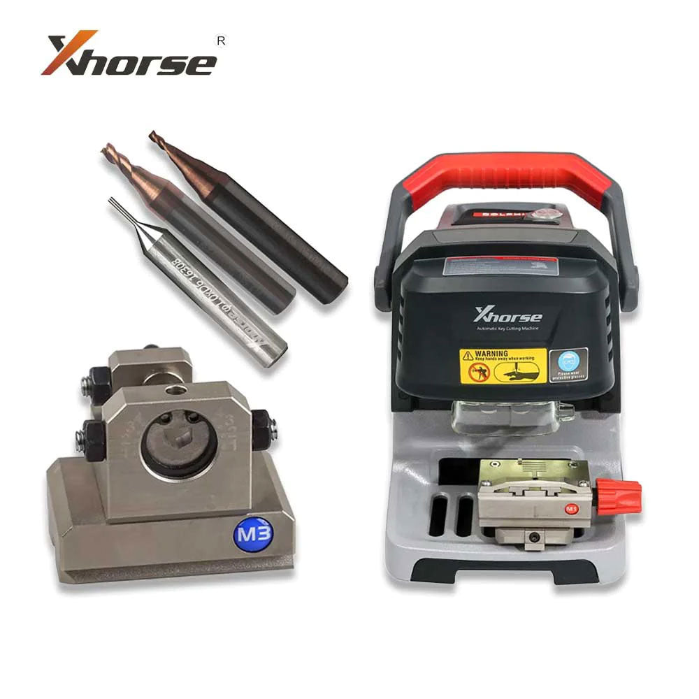 Xhorse Condor Dolphin XP005 with Tibbe M3 Jaw SL261-B and 2 Replacement Cutters and 1 Replacement Tracer Probe