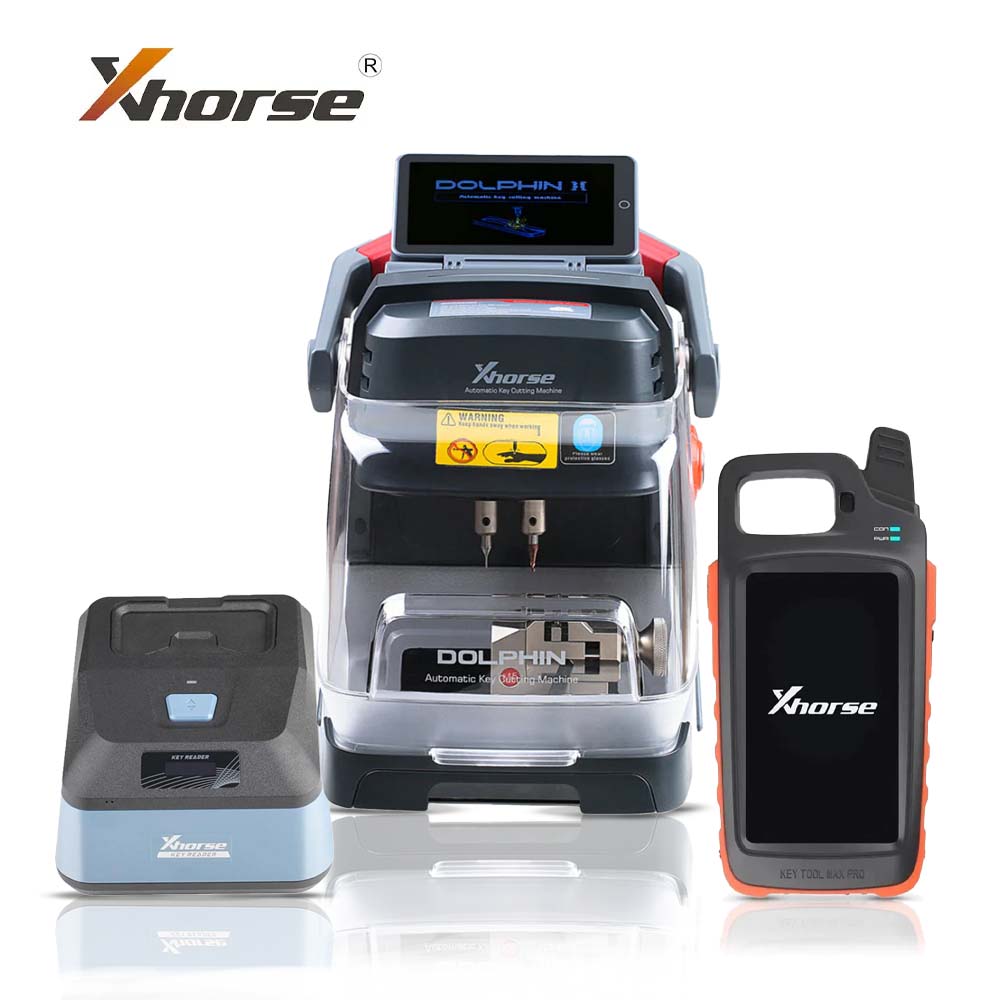 Xhorse XP-005L Dolphin II Key Cutting Machine with VVDI Key Tool MAX PRO and XDKR00GL Key Reader