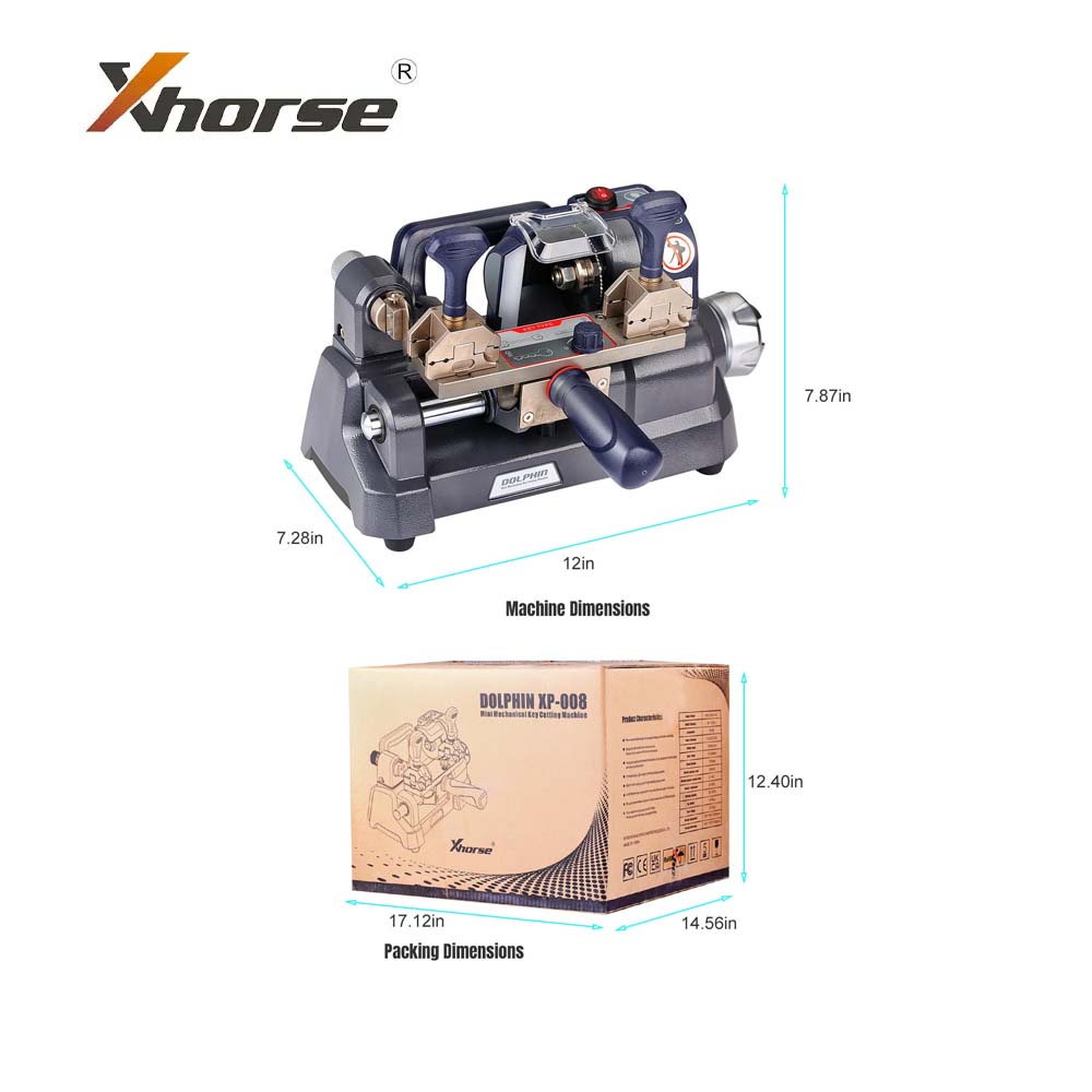 Xhorse Dolphin XP-008 Manual Key Cutting Machine