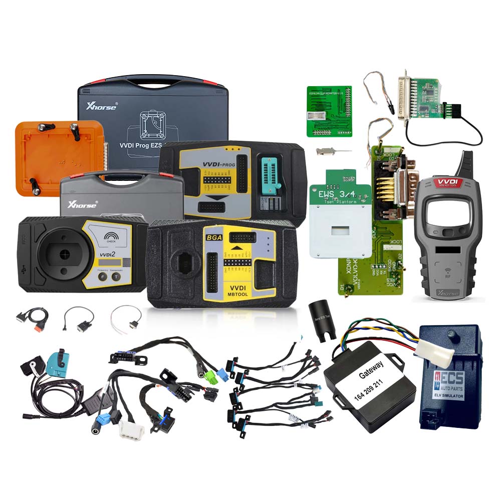 Xhorse VVDI Complete Starter Pack - Authorizations, Emulators, Cables and Adapters Included