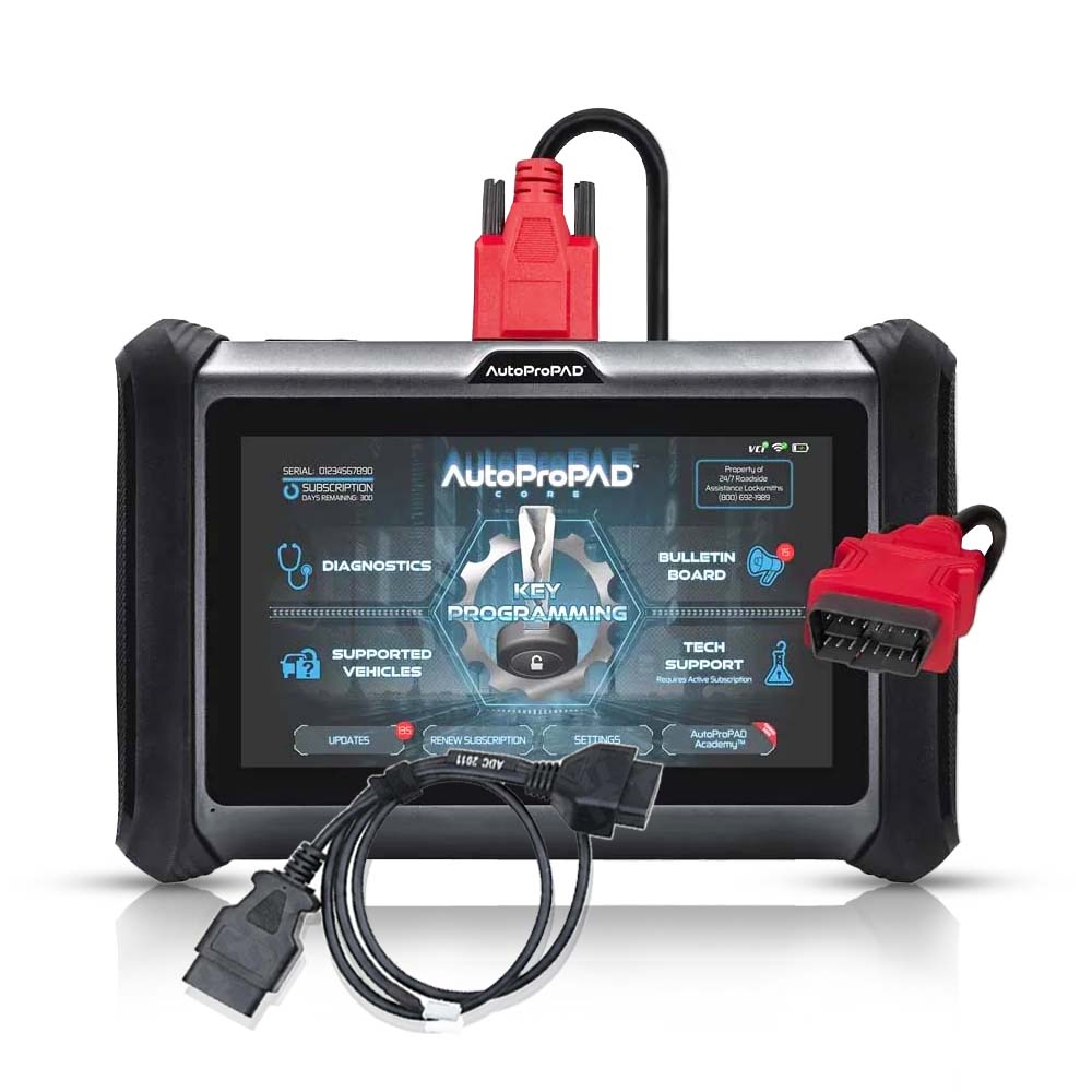 XTOOL AutoProPAD Core Key Programmer with Chrysler 2018 CAN-C Cable