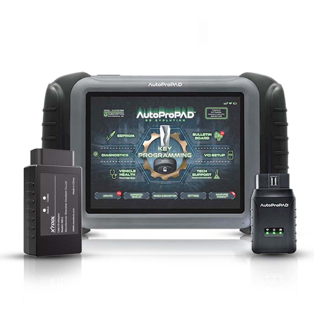 XTOOL AutoProPAD G3 Evolution Key Programmer with CAN FD Adapter
