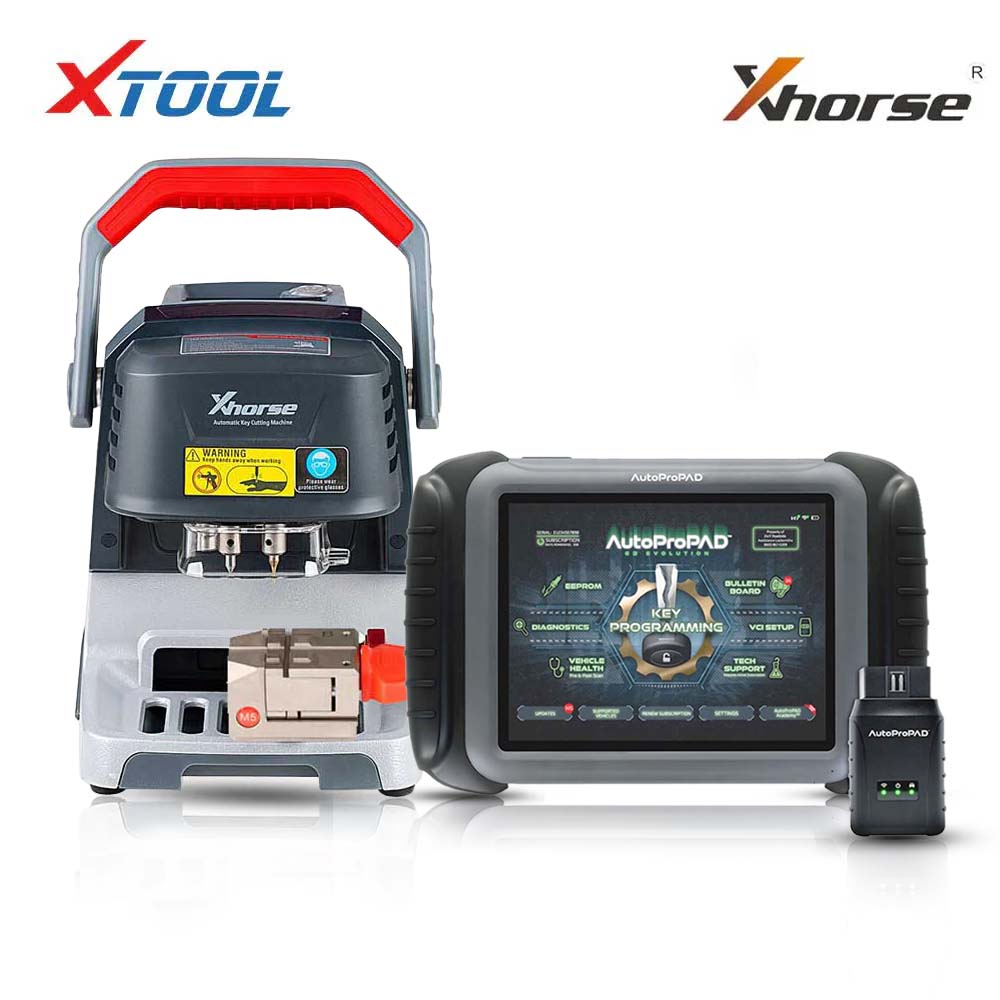 XTOOL AutoProPAD G3 Evolution Key Programmer Bundle with Condor Dolphin XP-005 Key Cutting Machine