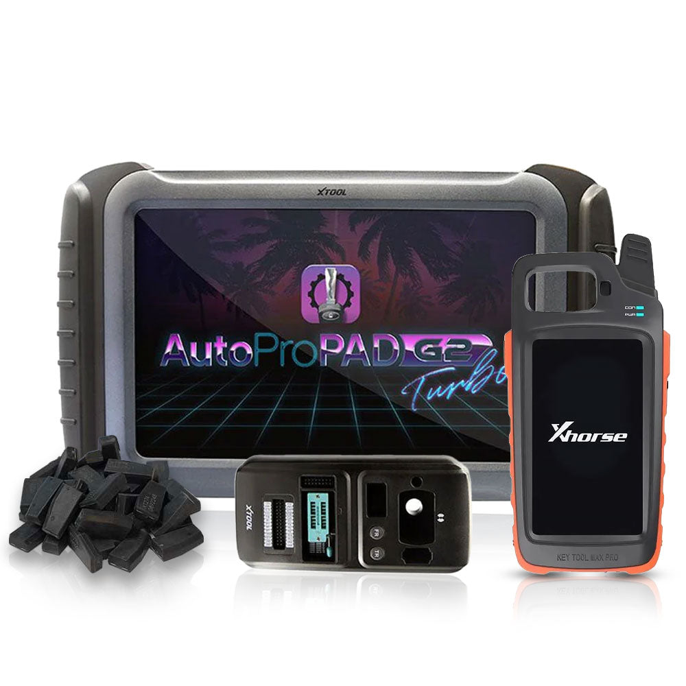 XTOOL AutoProPad G2 Turbo with free XHORSE VVDI Key Tool MAX PRO and 40 Super Chips XT27A