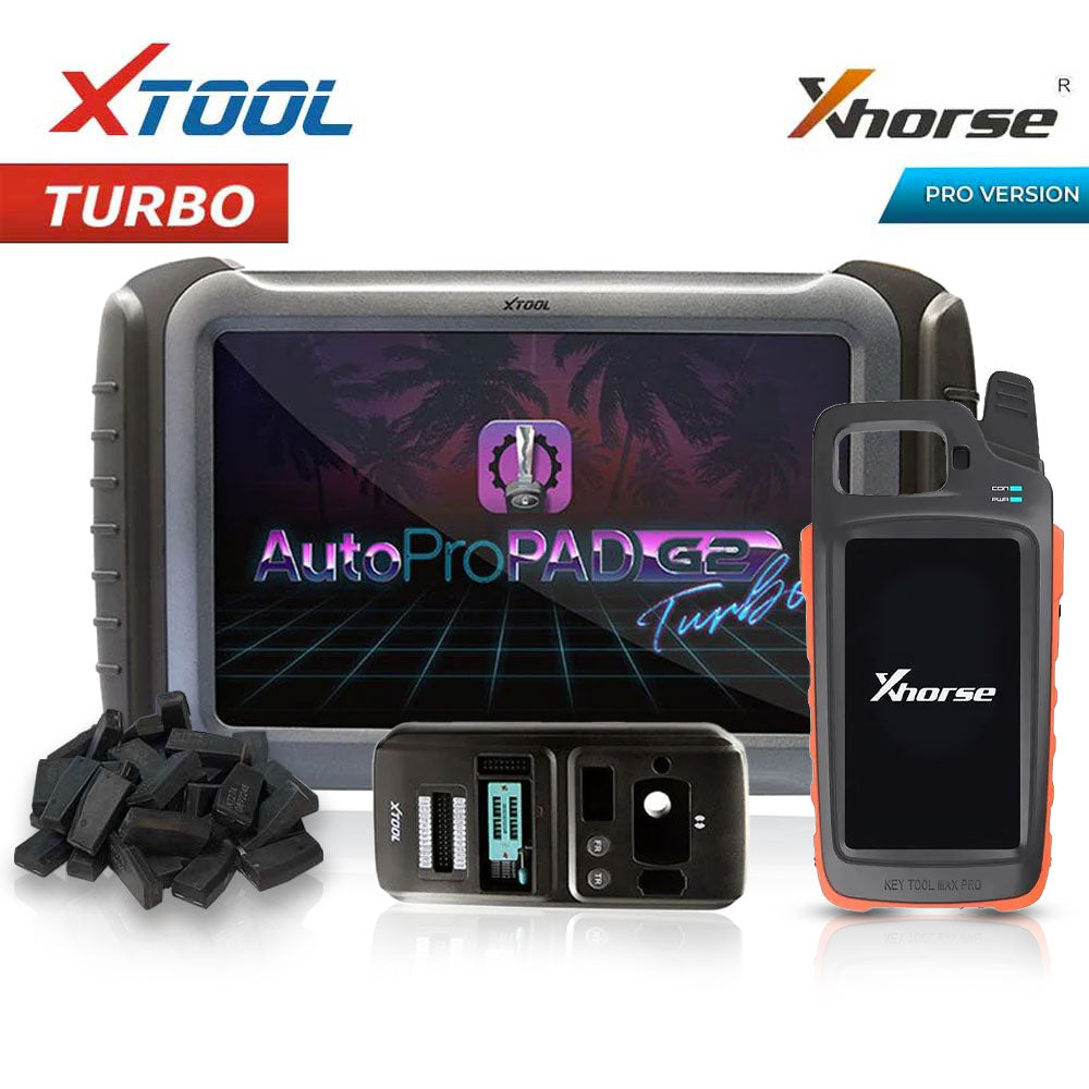 XTOOL AutoProPad G2 Turbo with free XHORSE VVDI Key Tool MAX PRO and 40 Super Chips XT27A