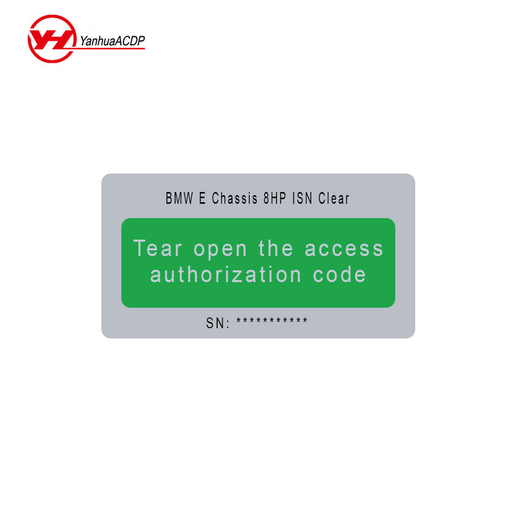 Yanhua ACDP A51D License for BMW E Chassis 8HP ISN Clear ACDP Module 11 without Adapters