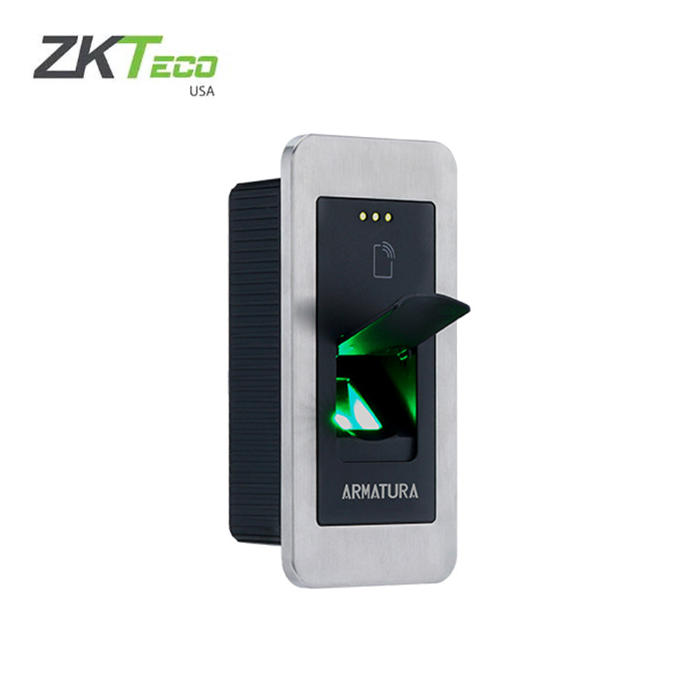 ZKTeco - AMT-EP30CF-M - Multi-Tech Fingerprint Reader with Bluetooth 13.56MHz Proximity - Single Gang Mount