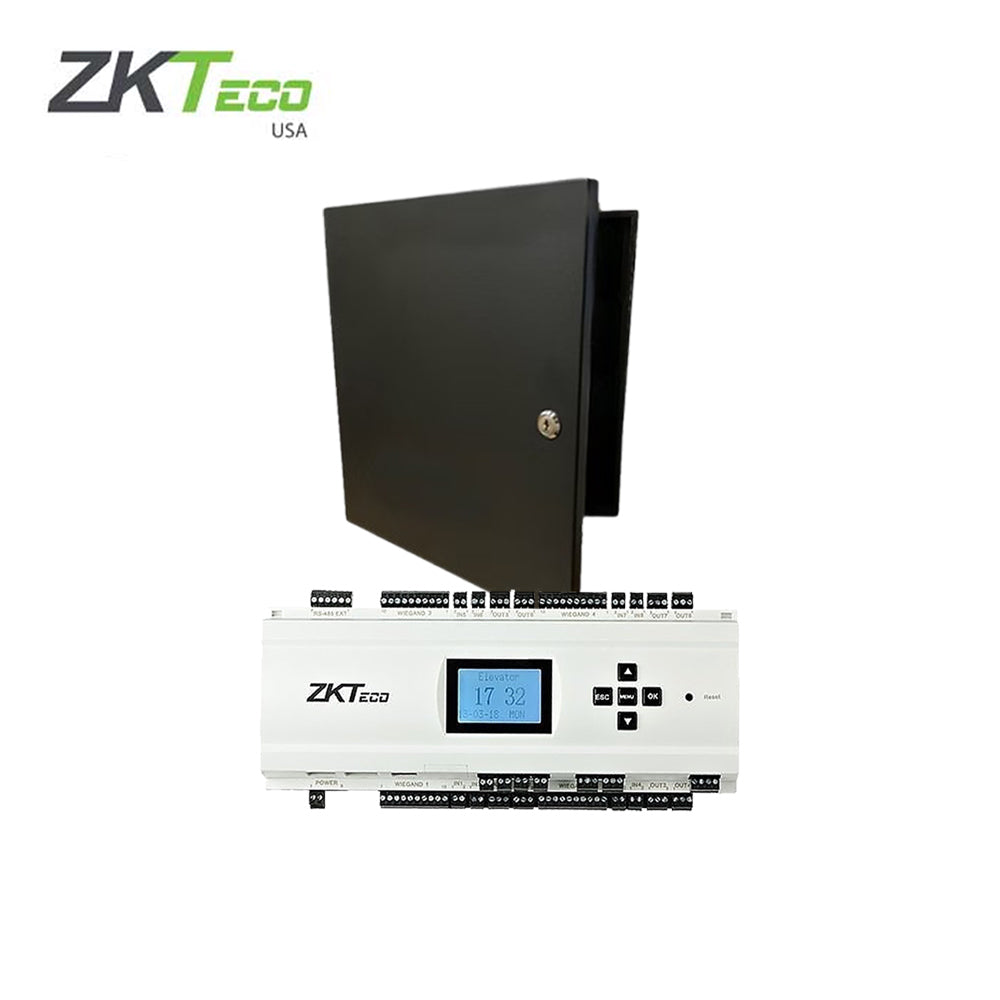 ZKTeco EC10-BUN Elevator Control Module with Metal Cabinet & Power Supply
