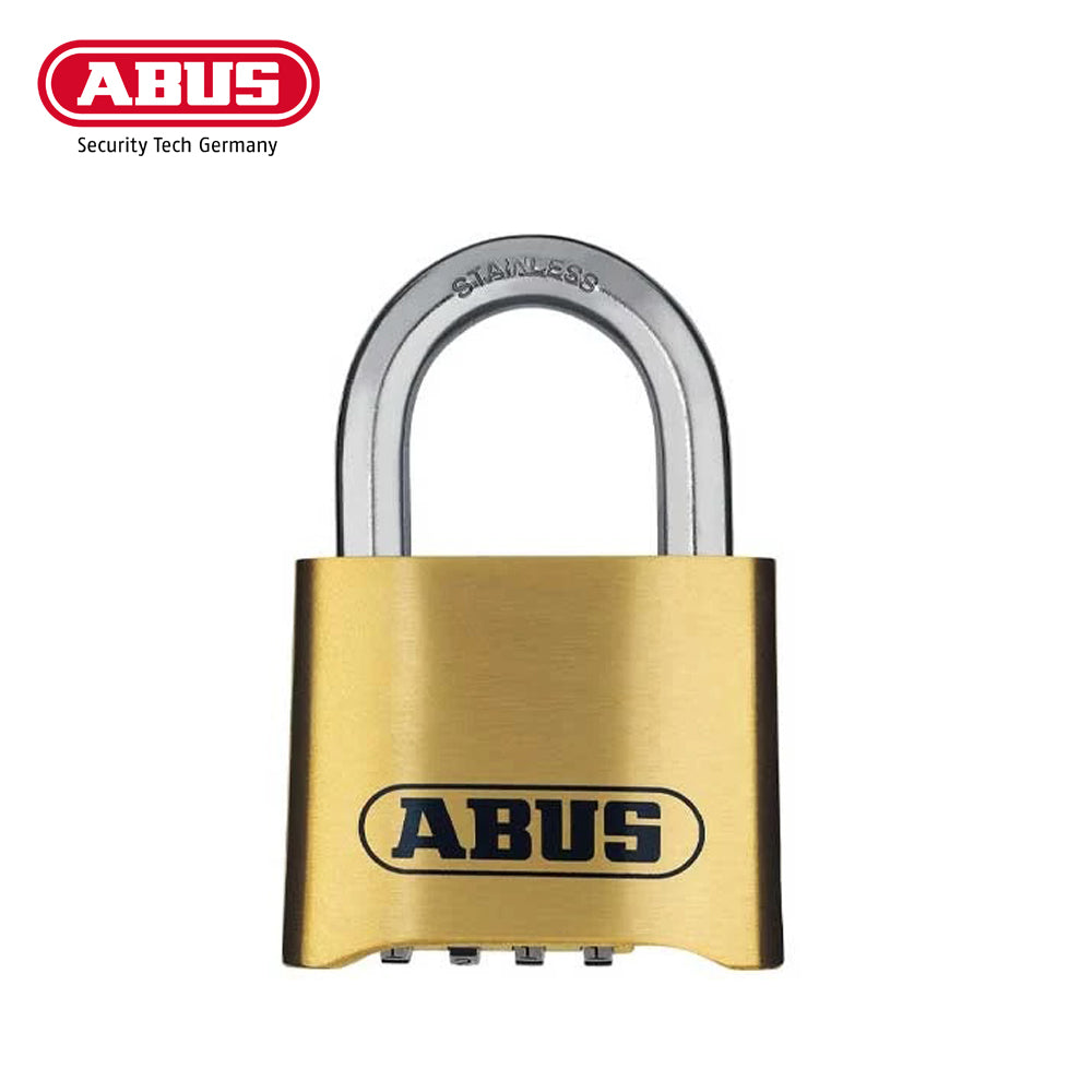 ABUS - 180IB/50 C - Solid Brass - Marine / Outdoor - 4-Dial Resettable Padlock