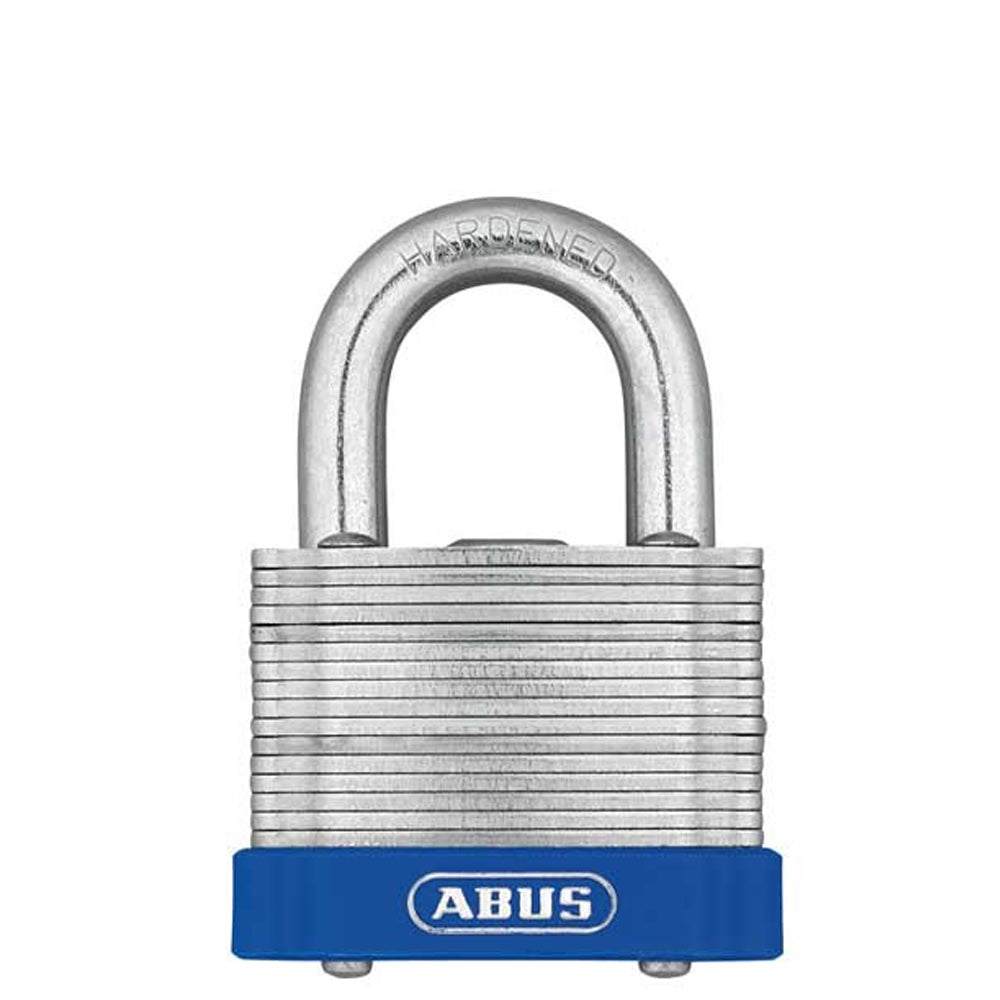 ABUS - 41/50 B - Eterna Laminated Steel Padlock Blue Bumper - KA - 2-3/32" Width