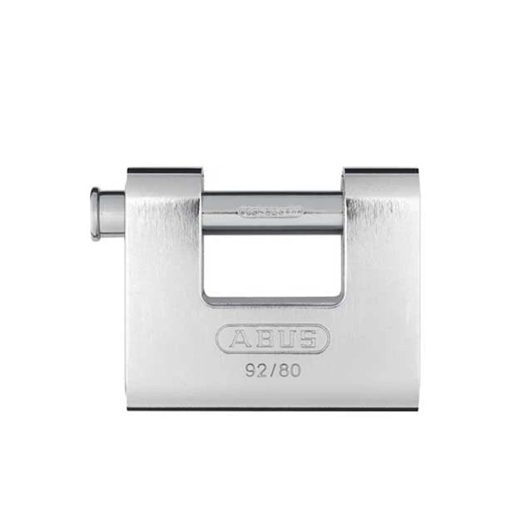 ABUS - 92/80 - Solid Brass with Steel Jacket Monoblock Padlock - KA -3-5/64