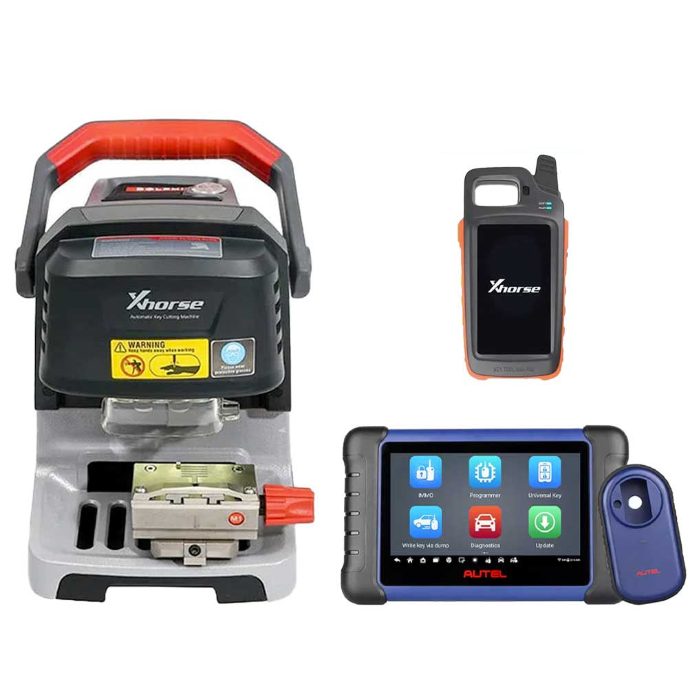 Autel MaxiIM IM508S Key Programmer and Xhorse XP005 Key Cutting Machine with VVDI Key Tool MAX PRO Remote