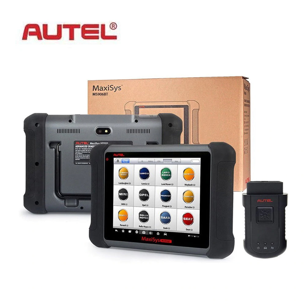 Autel MaxiSys 906BT Auto Diagnostic Tool Code Reader OBD2 Scanner ECU Coding