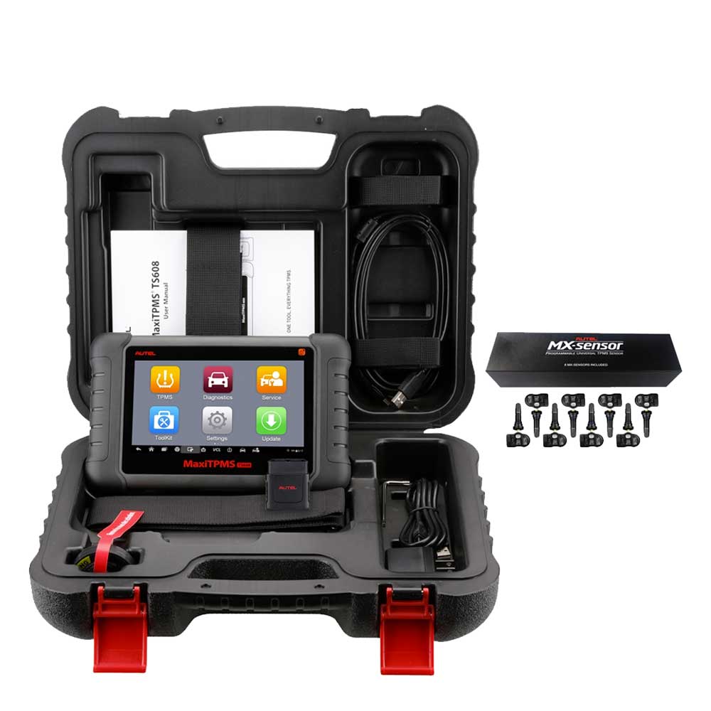 Autel MaxiTPMS TS608K-1 Kit: 1 TS608 Tool & 1 Bulk Box of (8) 1-Sensors (Discontinued)