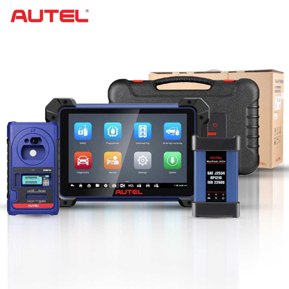Autel MaxiIM IM608 PRO II and G-BOX3 Key Programming and Diagnostic Tool Full Adapters Bundle with OTOFIX White Smart Key Watch