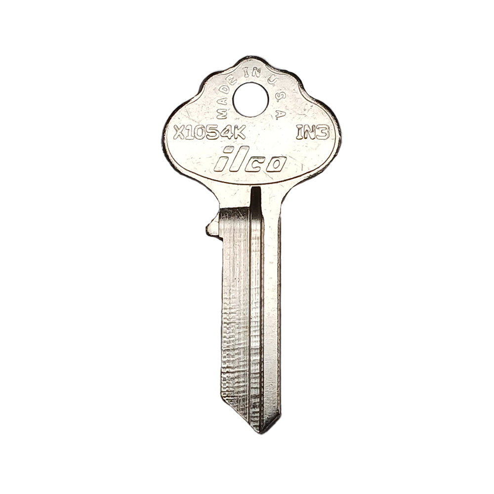 ILC-4DE / IN3 / IN36 / X1054K Ilco 5-Wafer Cabinet Key Brass