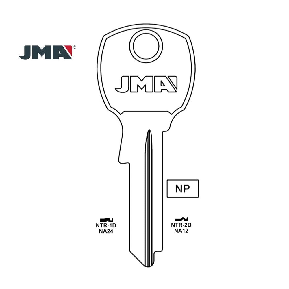 1069LB Mailbox Locks Padlocks Key Blank - NA12 / NTR-2D