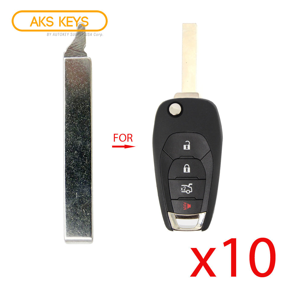 2016 - 2020 Chevrolet Cruze Flip Key Blade (10 Pack)
