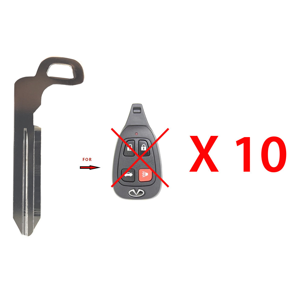 2002 - 2006 - Infiniti Emergency Key (10 Pack)