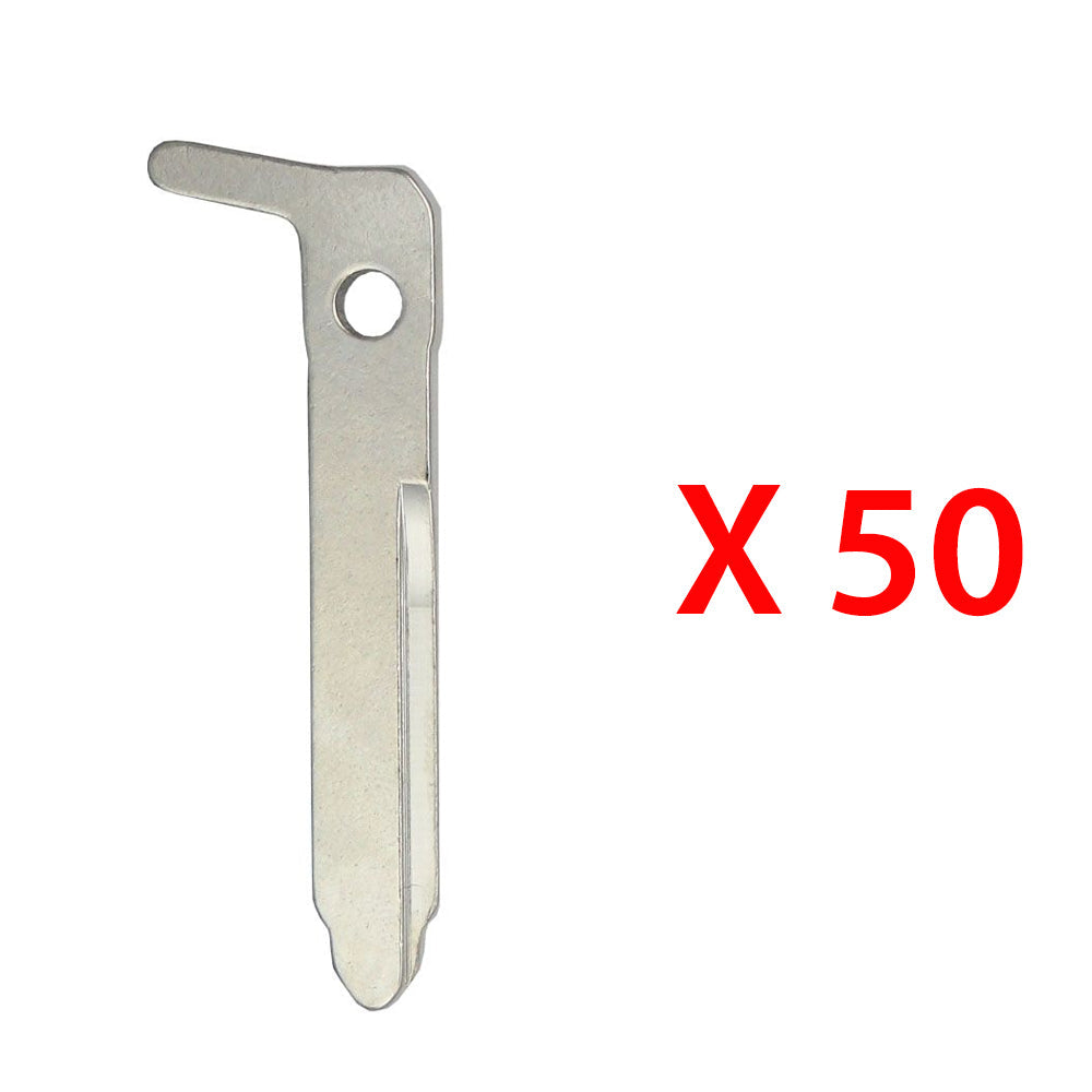 2019 - 2025 Mazda Emergency Key - Right Groove for FCC# WAZSKE11D01/ WAZSKE13D03 (50 Pack)