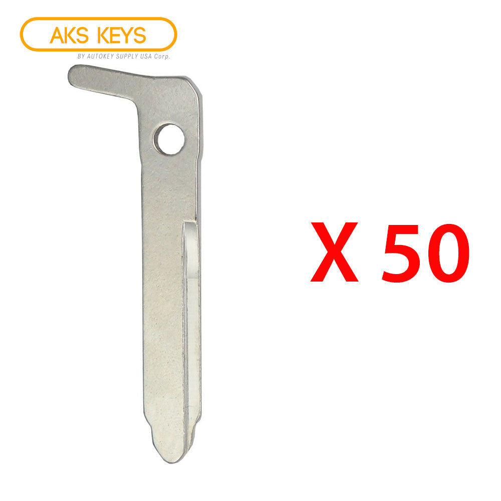 2019 - 2025 Mazda Emergency Key - Right Groove for FCC# WAZSKE11D01/ WAZSKE13D03 (50 Pack)
