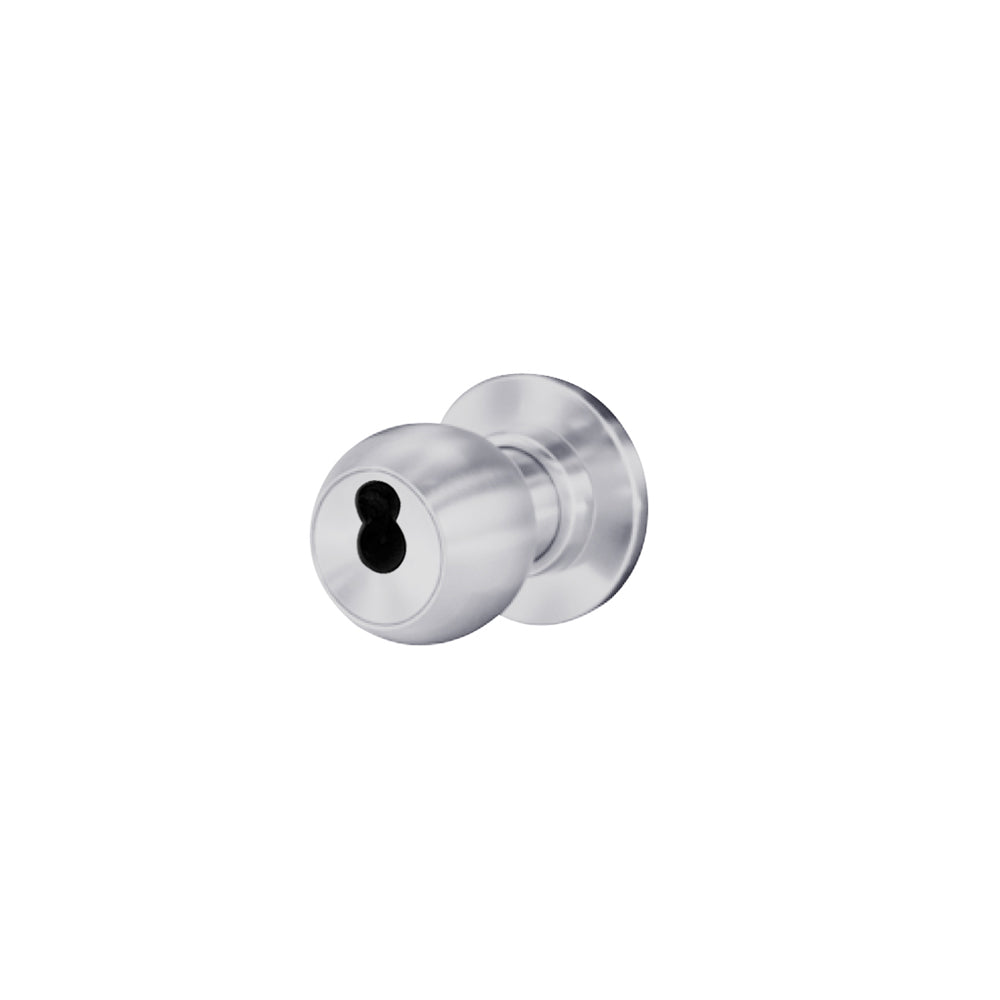 BEST - 8K37AB4CSTK626 - Entrance Cylindrical Lock with 2-3/4 Backset - SFIC Less Core - Non-handed - Grade 1 - 626 (Satin Chrome)