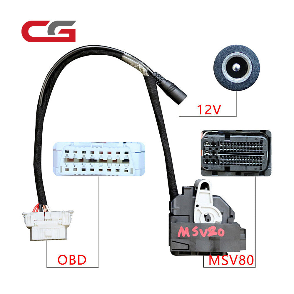 CGDI BMW ISN DME Cable for MSV & MSD Works with Xhorse VVDI2 or CGDI