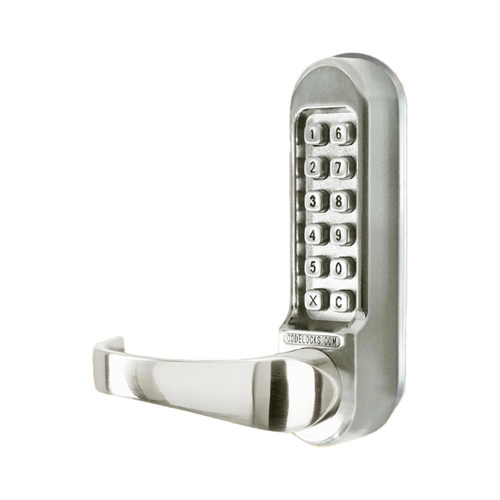 Codelocks CL515 SS Tubular Latchbolt Heavy Duty Mechanical locks, Stainless Steel
