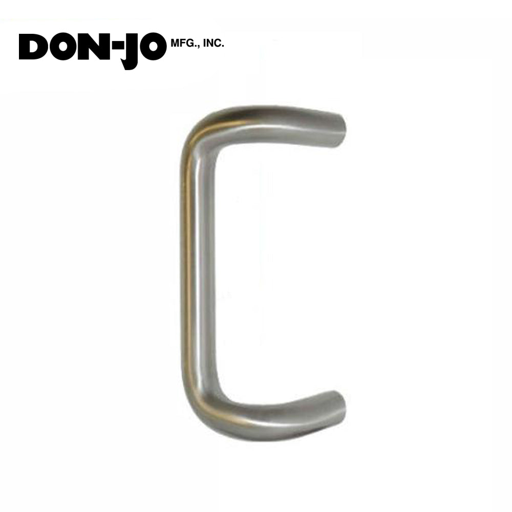 Don-Jo - 1151 - Offset Round Door Pull - 10" CTC - 628 - Satin Aluminum