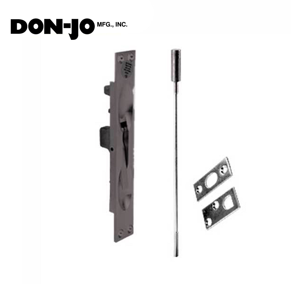 Don-Jo - 1555-613 - Aluminum Door - Flush Bolt 1555 - 12" - Duranodic (ORB)