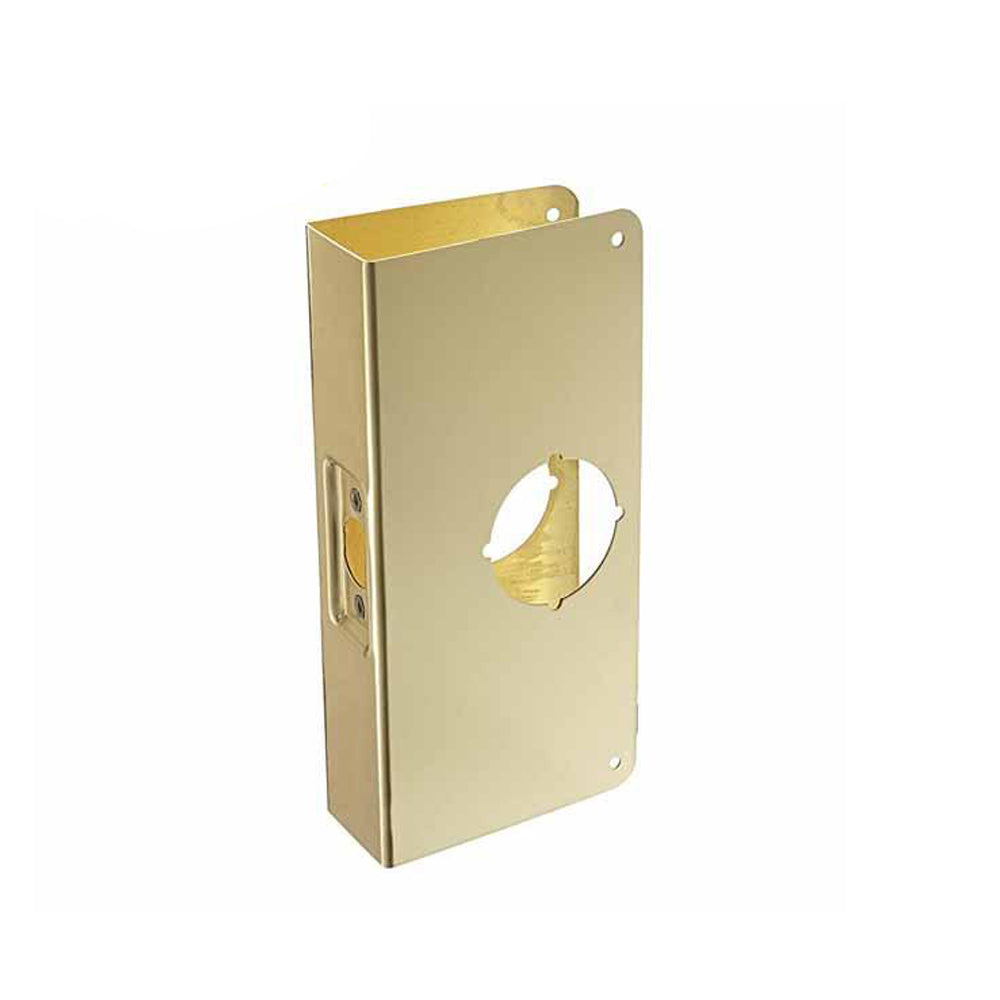 Don-Jo - Wrap Plate #200C - 2-3/8 - Thicker Doors - Gold (200C-PB-CW)