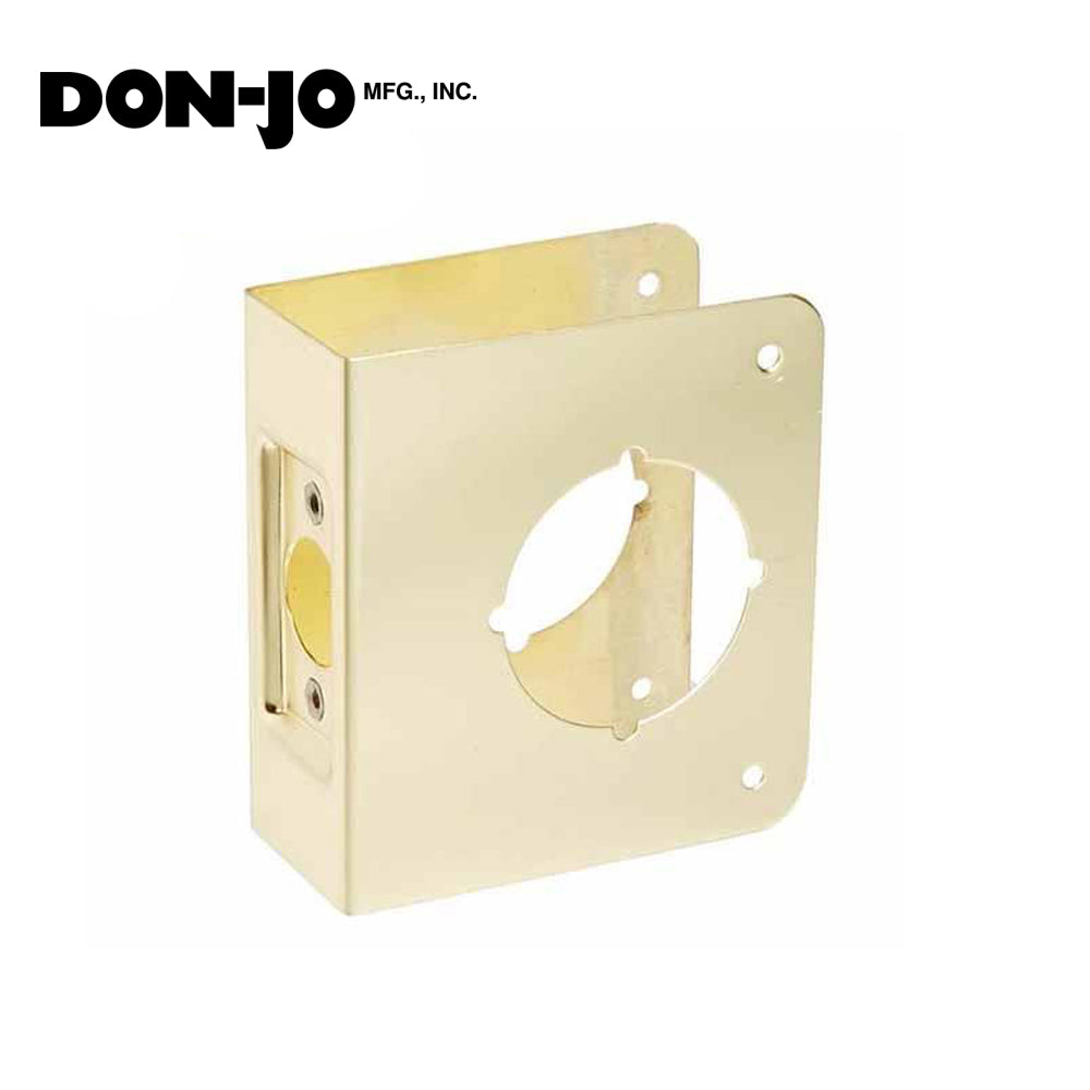Don-Jo - Wrap Plate 61 - 2-3/8 - 1-3/4 Doors - Polished Brass (61-PB-CW )