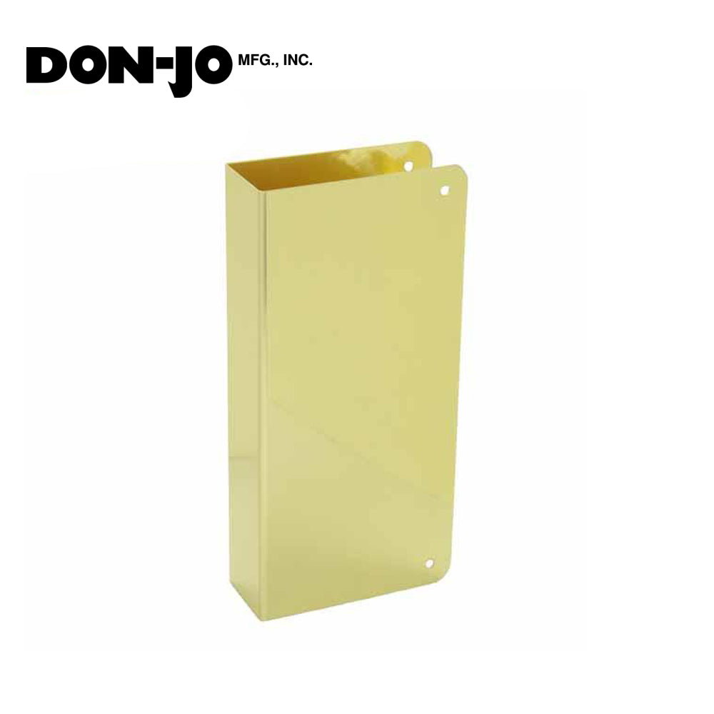Don-Jo - Wrap Plate #90 - Blank -1-3/4 Doors - Gold (90-PB-CW)