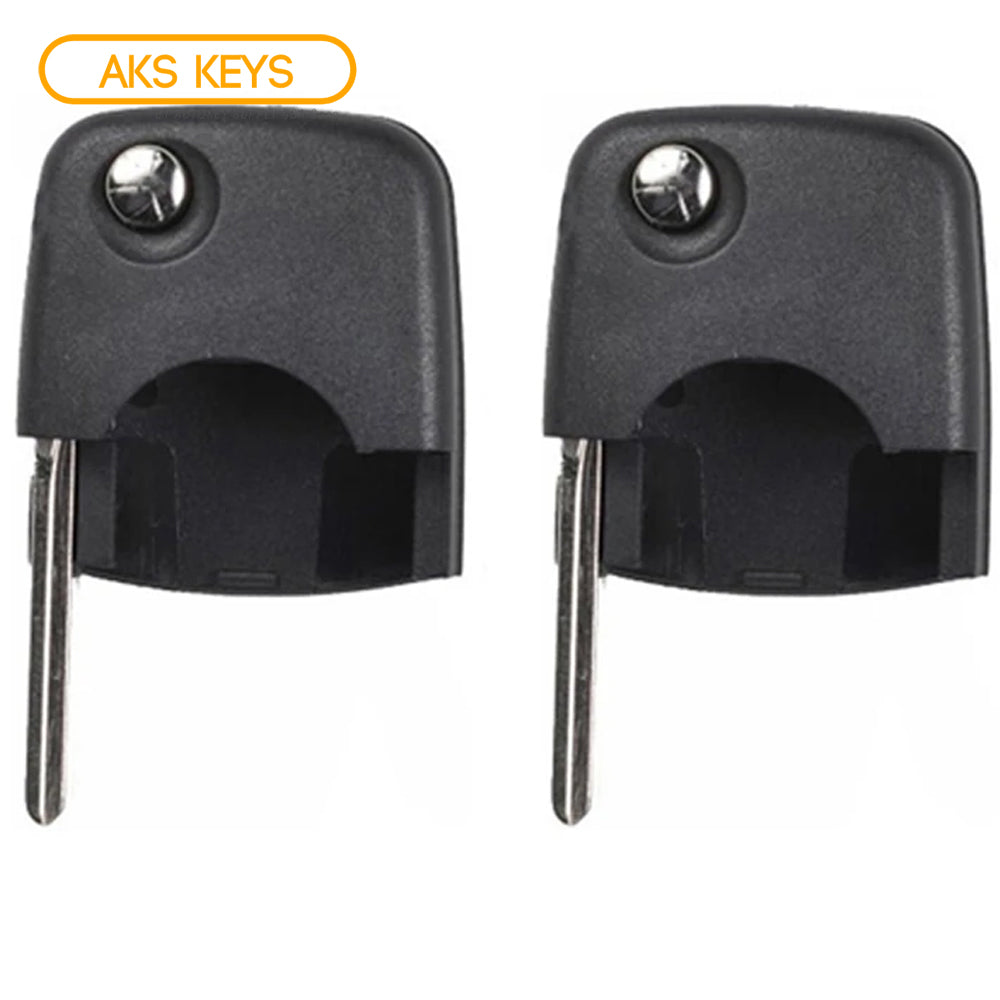 1997 - 2006 Audi Flip Key Shell Round Head / NON Chip (2 Pack)