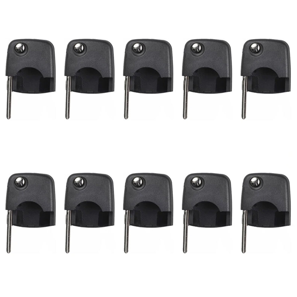 1997 - 2006 Audi Flip Key Shell Round Head / NON Chip (10 Pack)