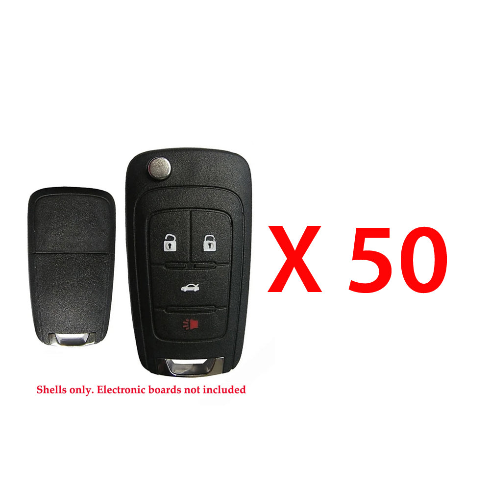 2010 - 2021 Buick Chevrolet GMC Remote Flip Key Shell (50 Pack)
