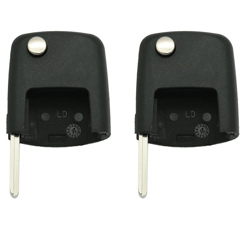 2000 - 2010 VW Flip Key Shell (Square Head) NON Chip (2 Pack)