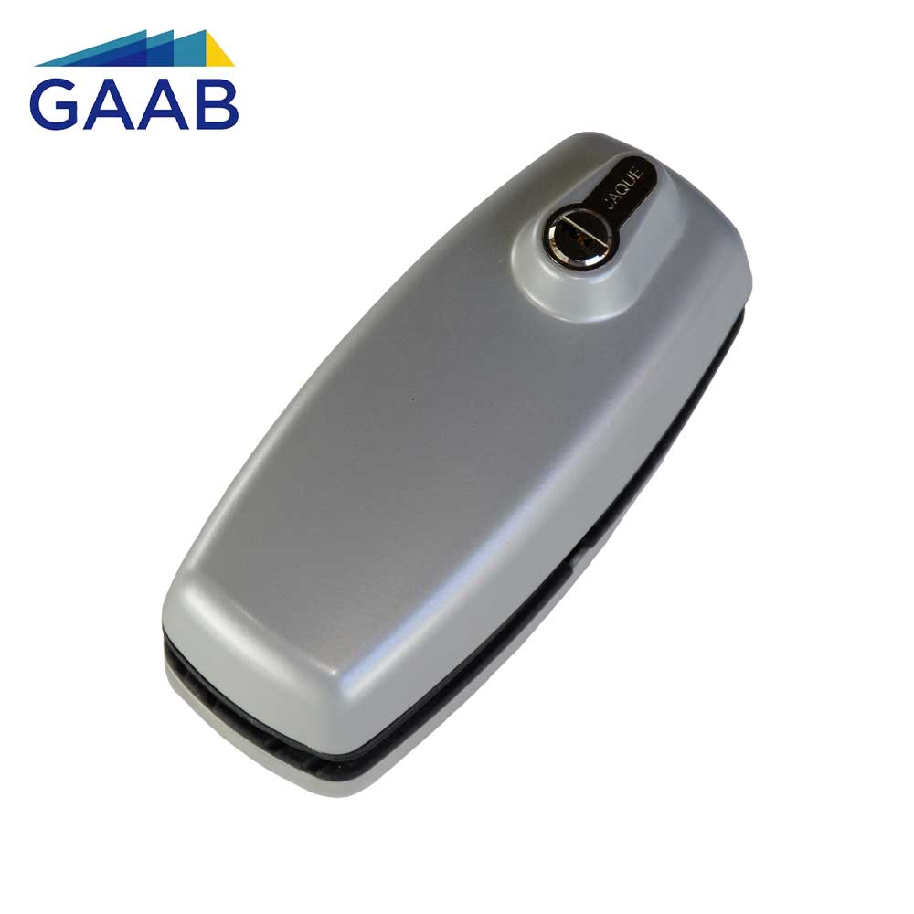 GAAB G180-PO-GRY Tempered Frameless Glass Door Lock Reversible 10 - 12mm Doors - Grey