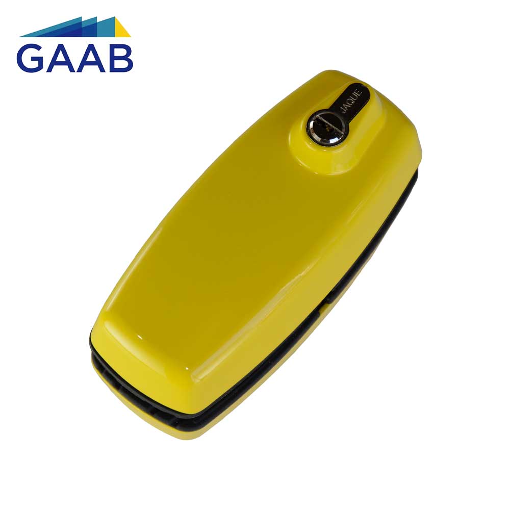 GAAB G180-PO-YEW Tempered Frameless Glass Door Lock Reversible 10 - 12mm Doors - Yellow