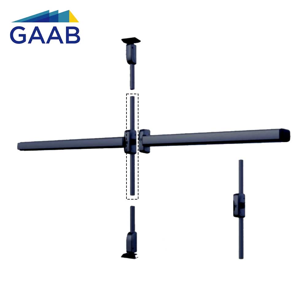 GAAB A092F-01-BLK Vertical Rod for T300 and T290 series - Black