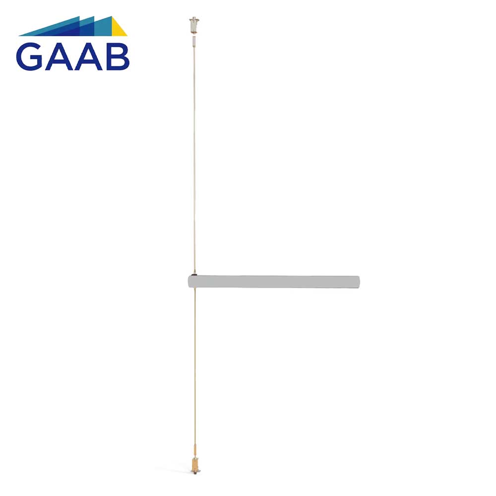 GAAB G352-42-C-MBK Concealed Vertical Rod Exit Device Modular and Reversible Up to 42 Doors - Black Matte